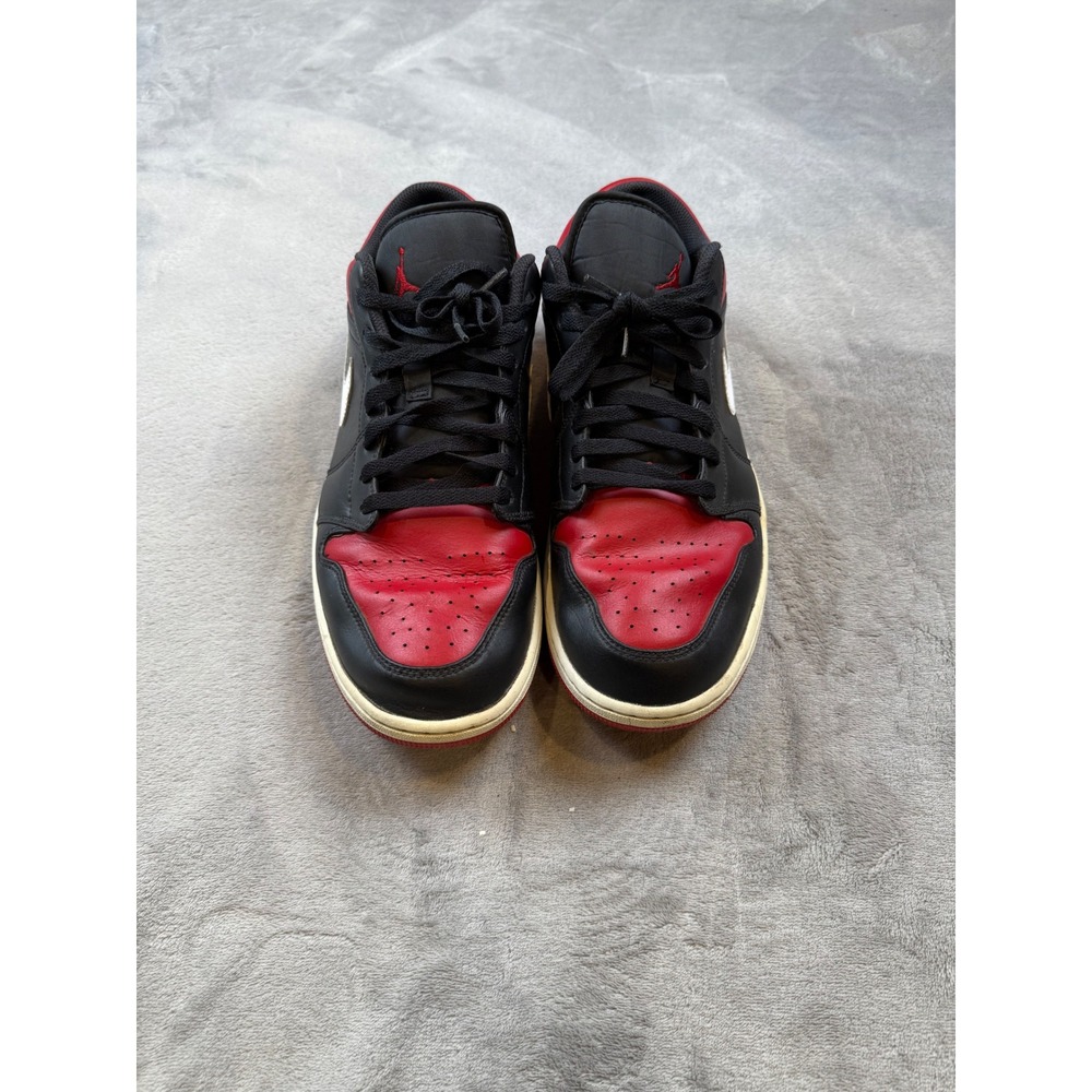 Nike Air Jordan 1 low Men's 13 Alternate‎ Bred Toe White Black Red - 553558-066
